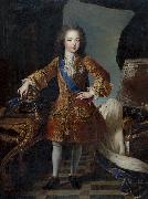Circle of Pierre Gobert Portrait of King Louis XV Sweden oil painting artist